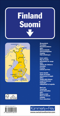 Finnland, Strassenkarte 1:650000