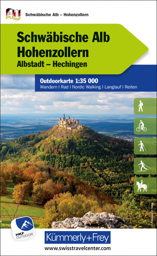 Deutschland, Schwäbische Alb - Hohenzollern, Nr. 41, Outdoorkarte 1:35'000
